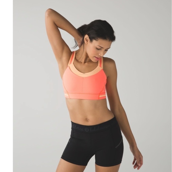 Lululemon Rack Pack Bra Very Light Flare / Peach Fuzz Size 4 - Picture 2 of 10